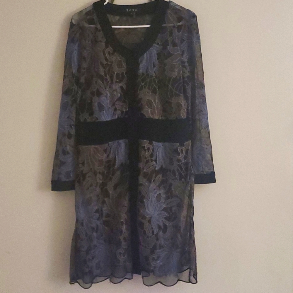 Beautiful Chifon Floral Dress Large